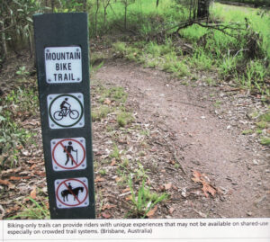 Sentier réservé aux VTT à Brisbane, Australie