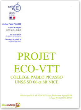 Projet ECO VTT du collège Pablo Picasso